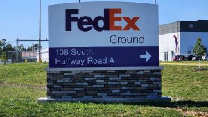 Fedex Monument Sign